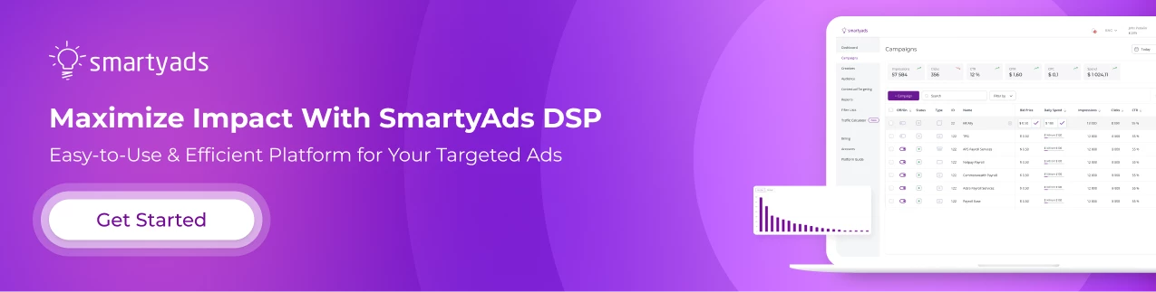 Get started with SmartyAds DSP