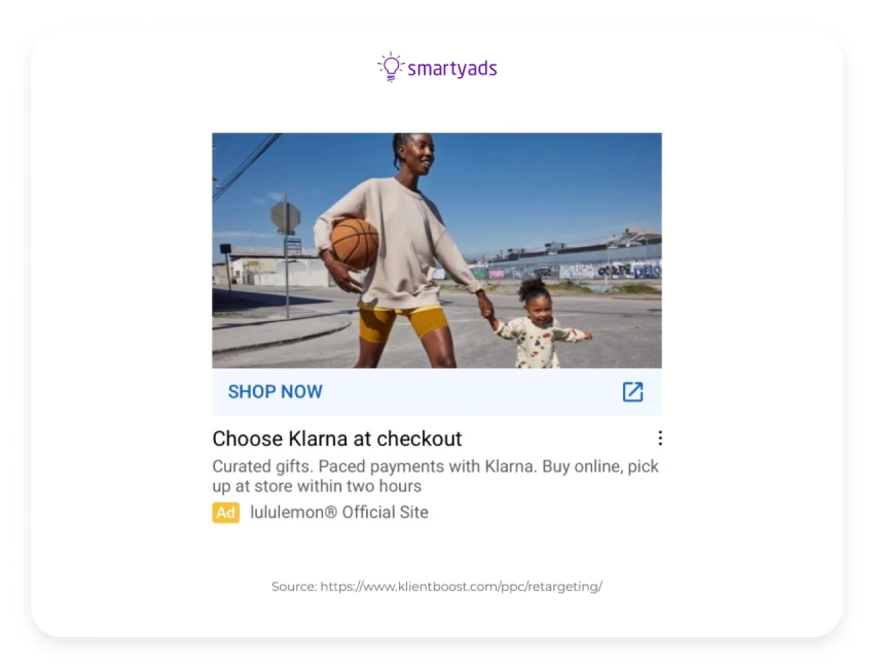 retargeting ad example