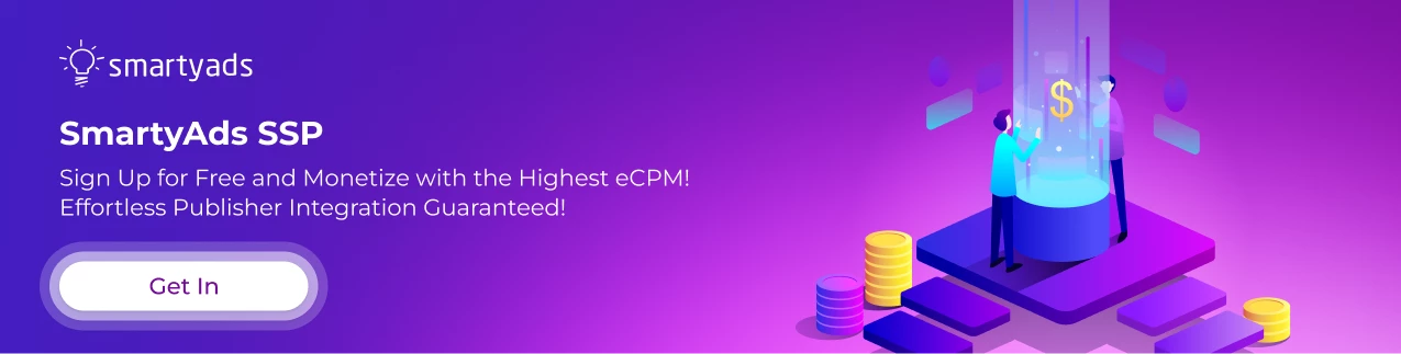 Register on SmartyAds SSP