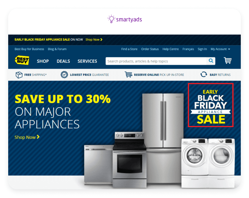 extending sale advertising example