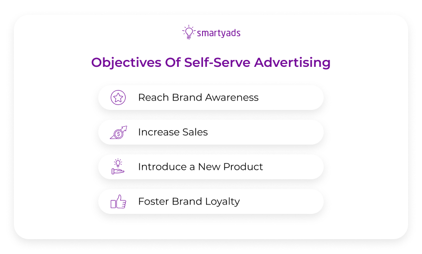 objectives of self serve advertising