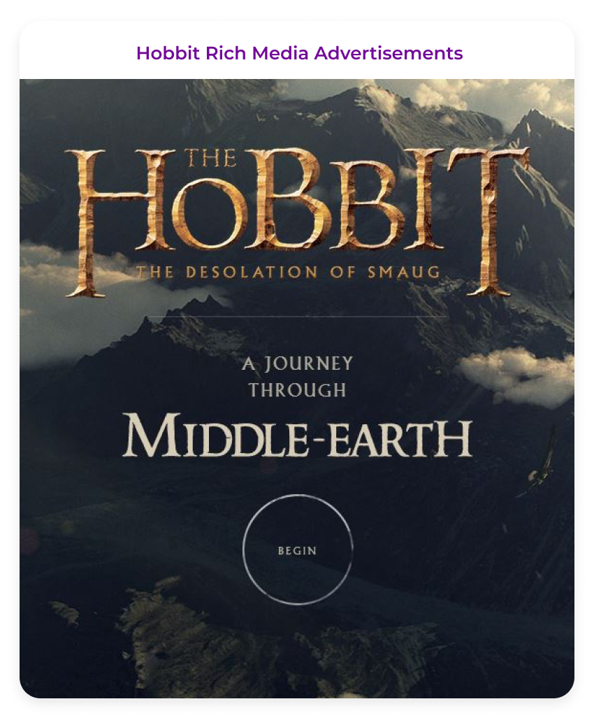 hobbit rich media ad