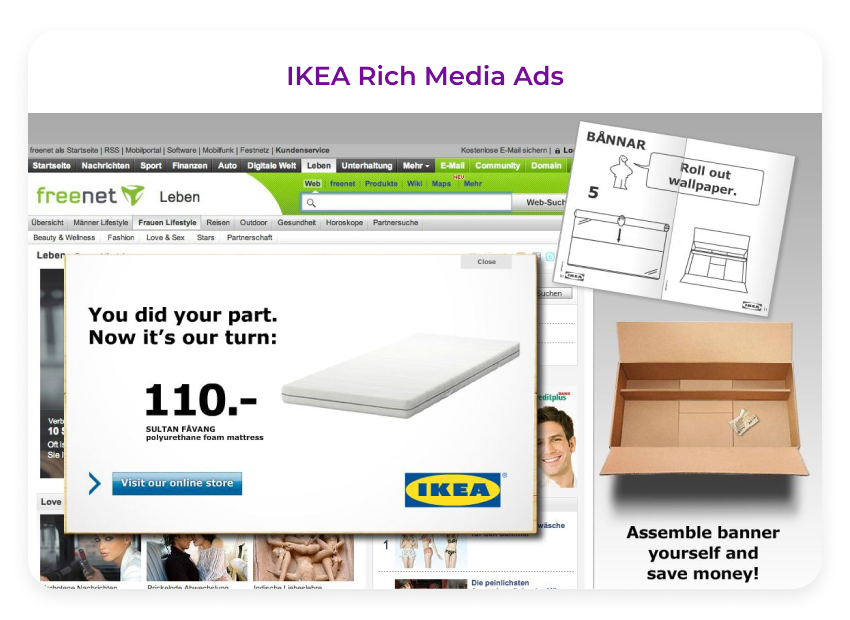 ikea rich media ads