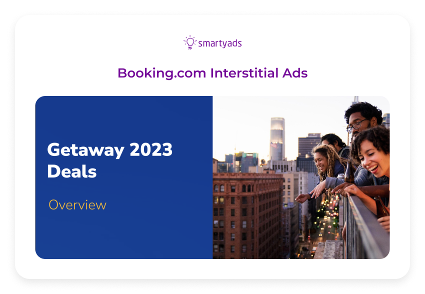 booking interstitial ad