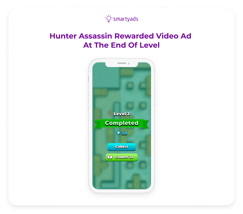 hunter assassin rewarded video ad