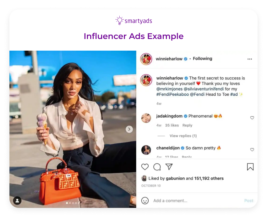 influencer ads example