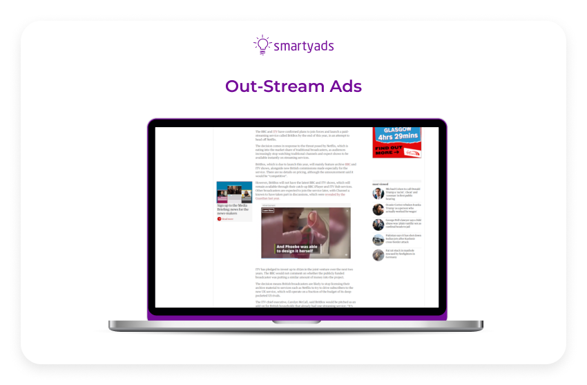 out stream ads