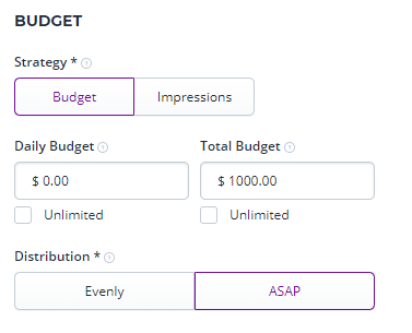 budget planning on DSP