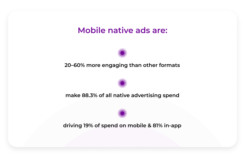 Mobile native ads